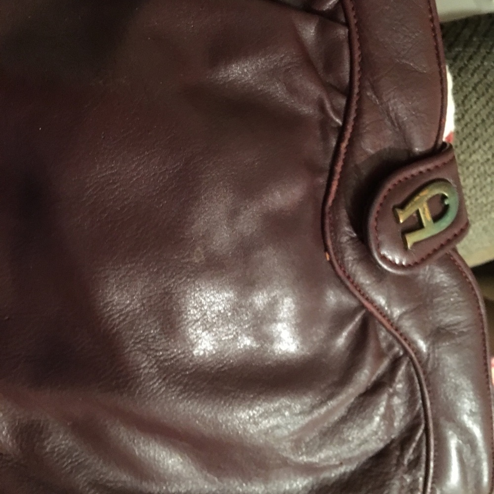 Old leather women’s purse